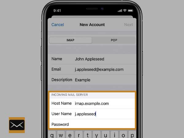 how to find your email password on iphone