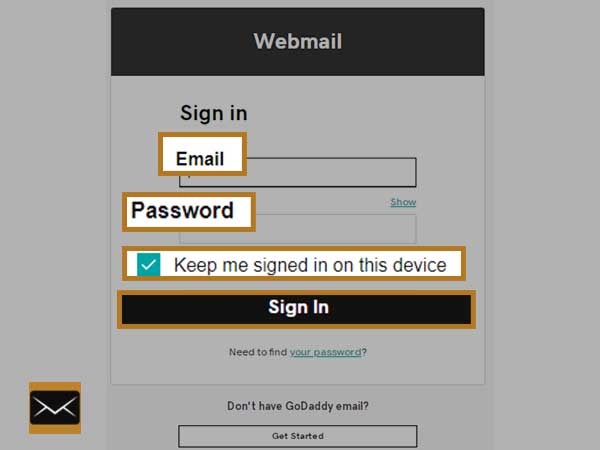 godaddy workspace login