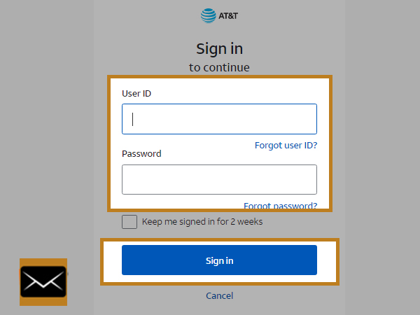 Sign-In to AT&T account.