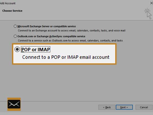 Outlook POP or IMAP
