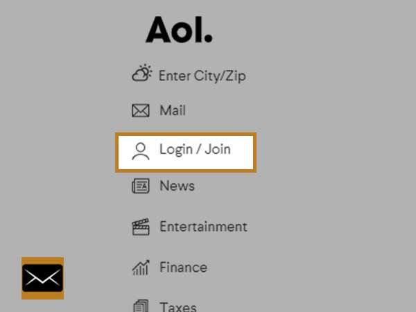 AOL login/join