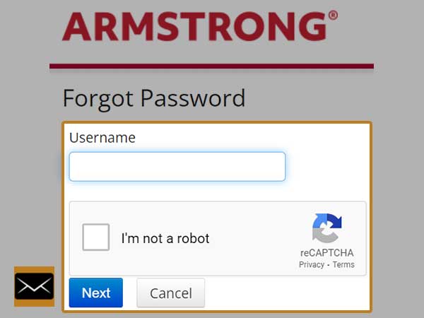 Armstrong forgot password