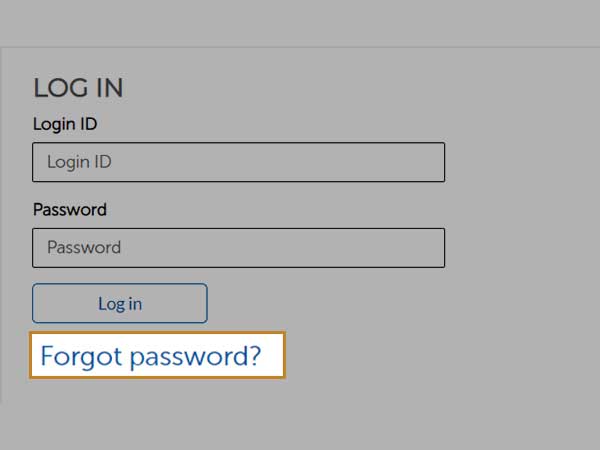 Click on Forgot Password