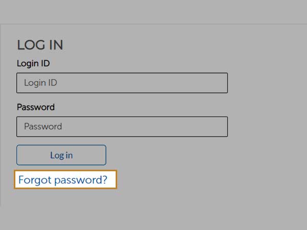 Click on Forgot Password