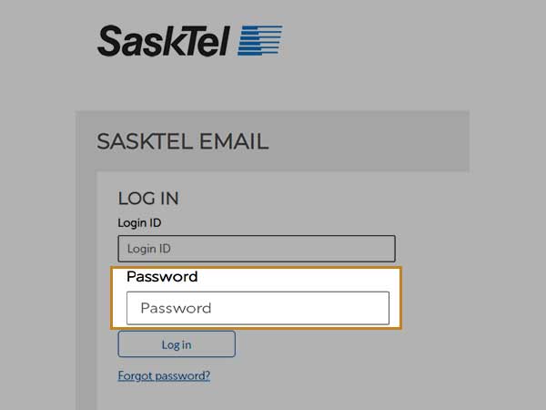 Enter SaskTel account password 